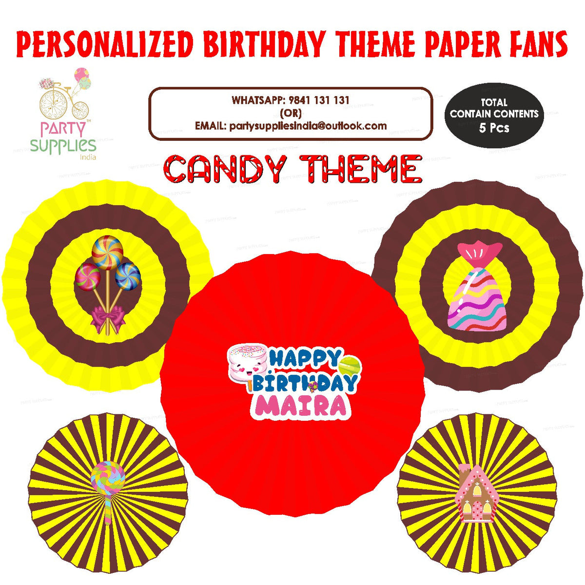 PSI Pokemon Theme Paper Fan | Customized party supplies Online