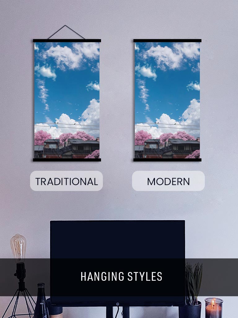 Hanging styles for Sensei Touch wall-scrolls