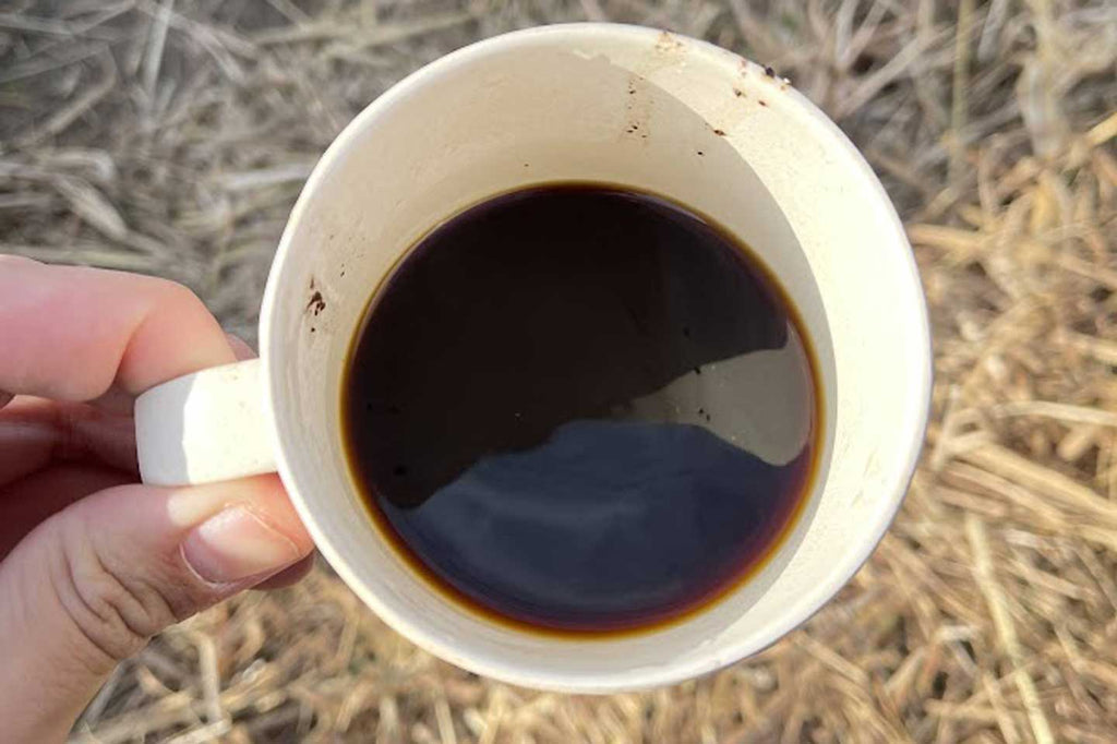 完成したコーヒーの写真