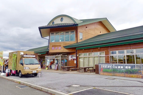 長浜の道の駅湖北みずどりステーションの建物外観を撮影