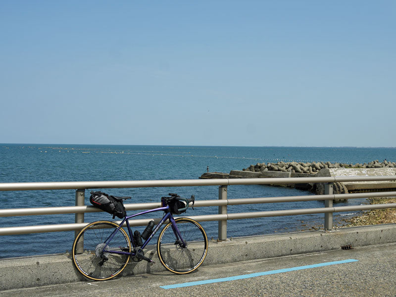富山湾岸自転車道の海側