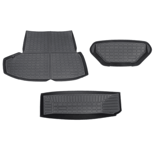 2021-2024 Tesla Model S Rear Trunk & Trunk Well & Front Trunk Mats Set