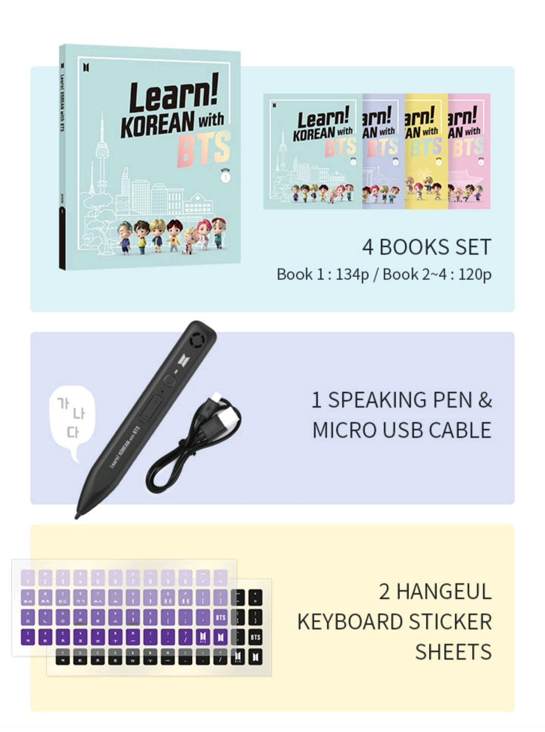 BTS - Learn! Korean with BTS Book Package