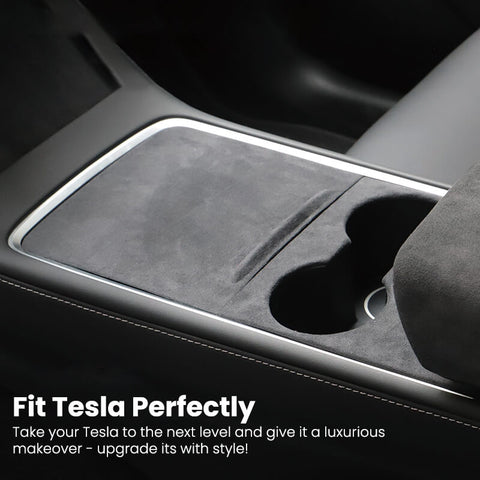 Alcantara Tesla Center Console Wraps Kit for Model 3 (2017-2023