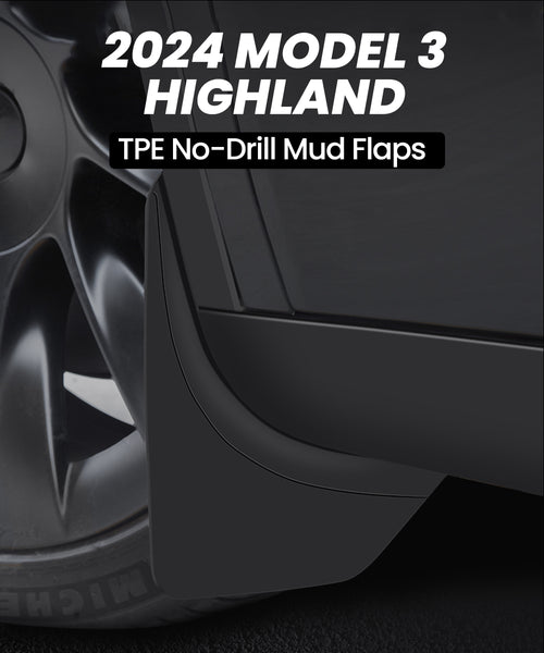 Mud Flaps 4pcs Set pour 2024 Tesla Model 3 Highland Accessoires