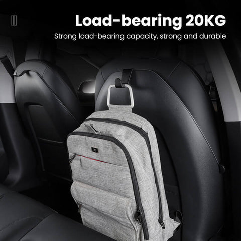  OATSBASF Seat Back Hooks Compatible with Tesla Model 3 Model Y  2017-2023, Headrest Hooks Car Bag Hook Stylish Back Seat Hanger Designed  for Tesla Model 3 Model Y Accessories (2 Pack Black) : Automotive