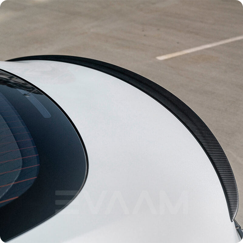 RW Carbon 2020-2022 Tesla Model Y Carbon Fiber Trunk Spoiler - German Muscle