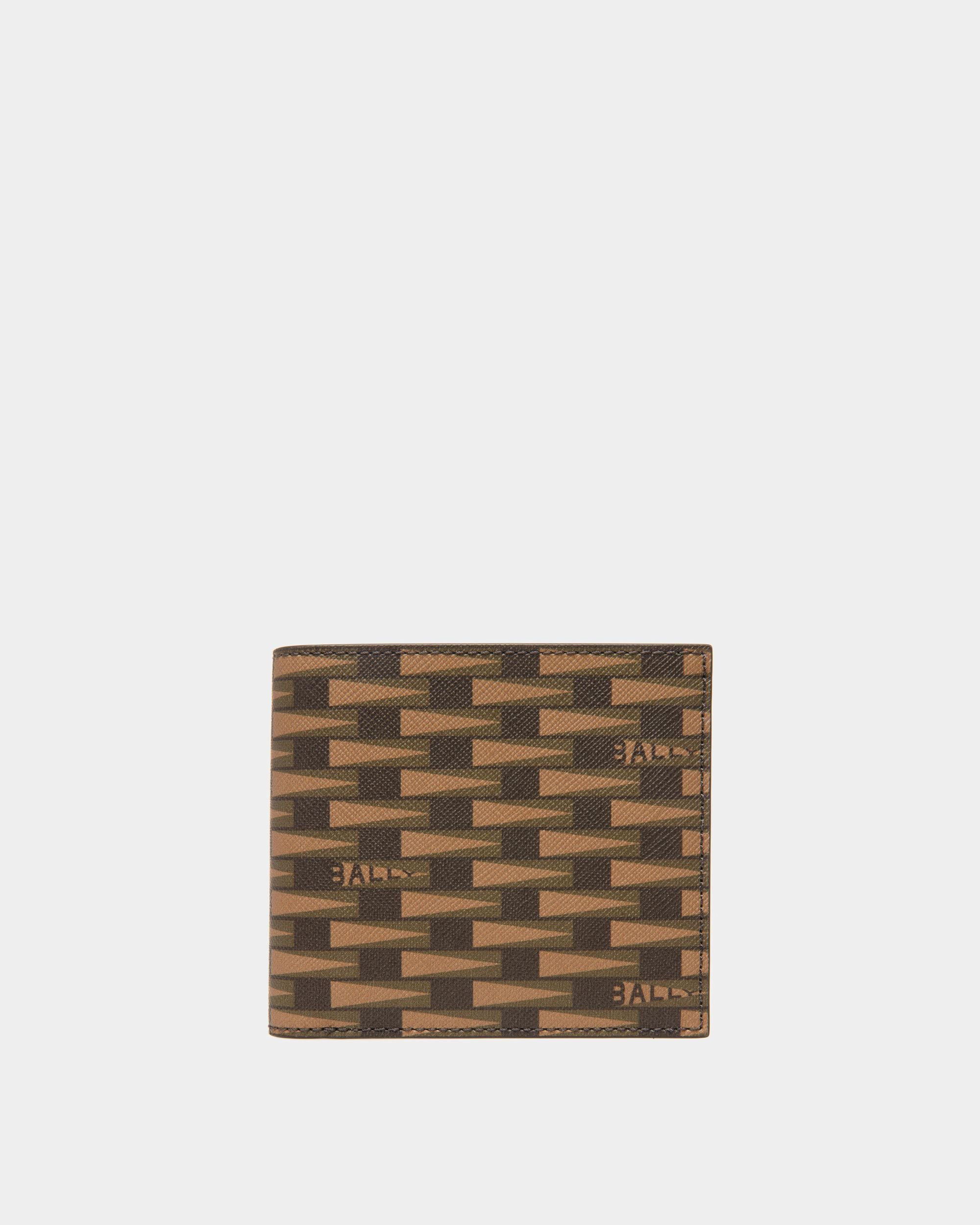 Pennant Bi-fold | Men's Wallets And Coin Purses | Desert And Kelly Green Leather And TPU | Bally | Still Life Front