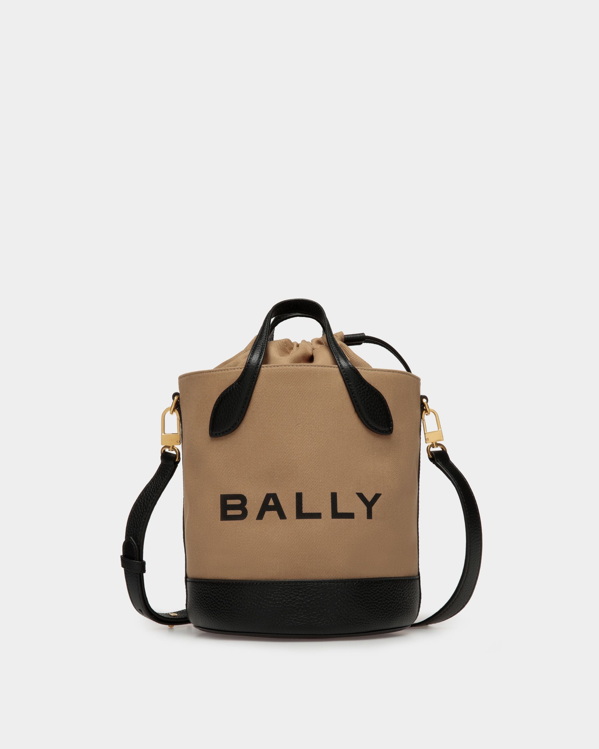 Bar バケットバッグ サンド＆ブラック ファブリック 女性 | Bally