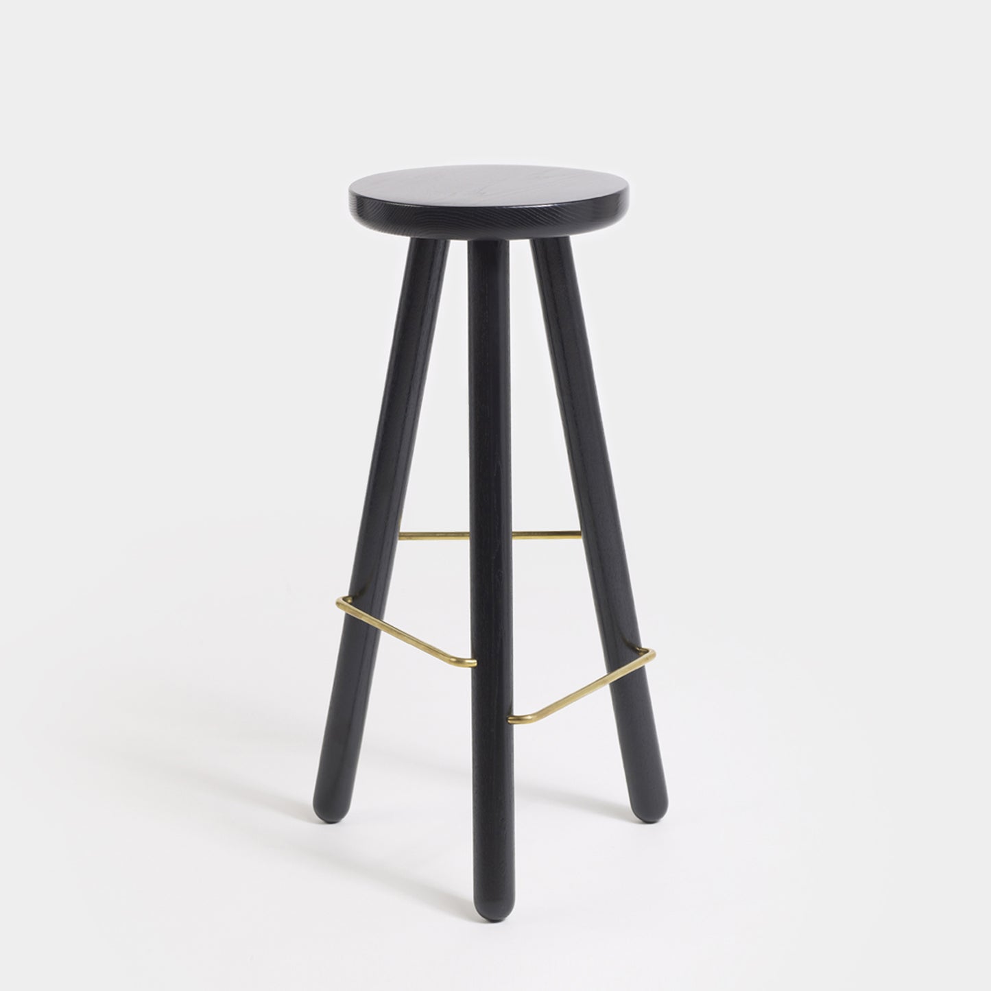 brass and black bar stools