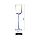 Long Stem Straight Wine Glasses