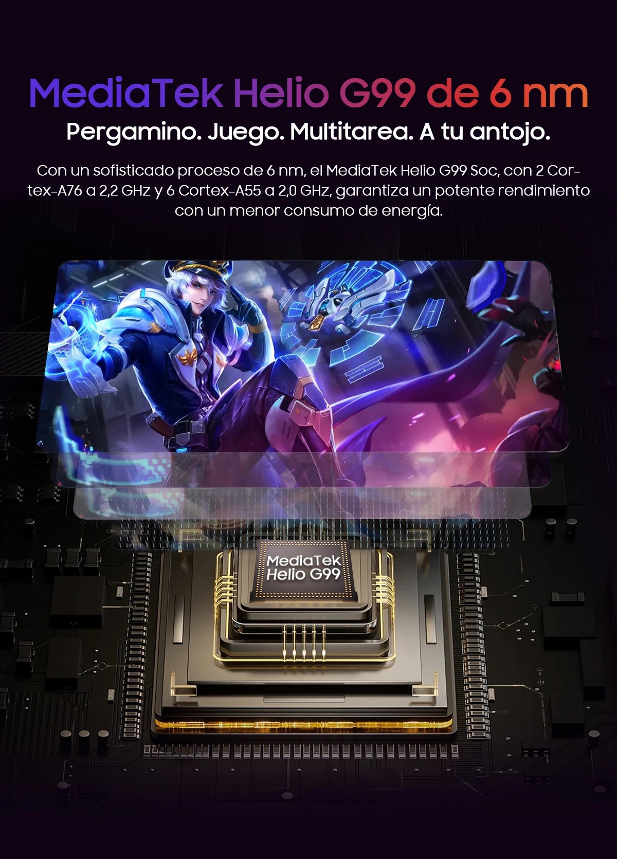 Blackview A96 Spanish visual