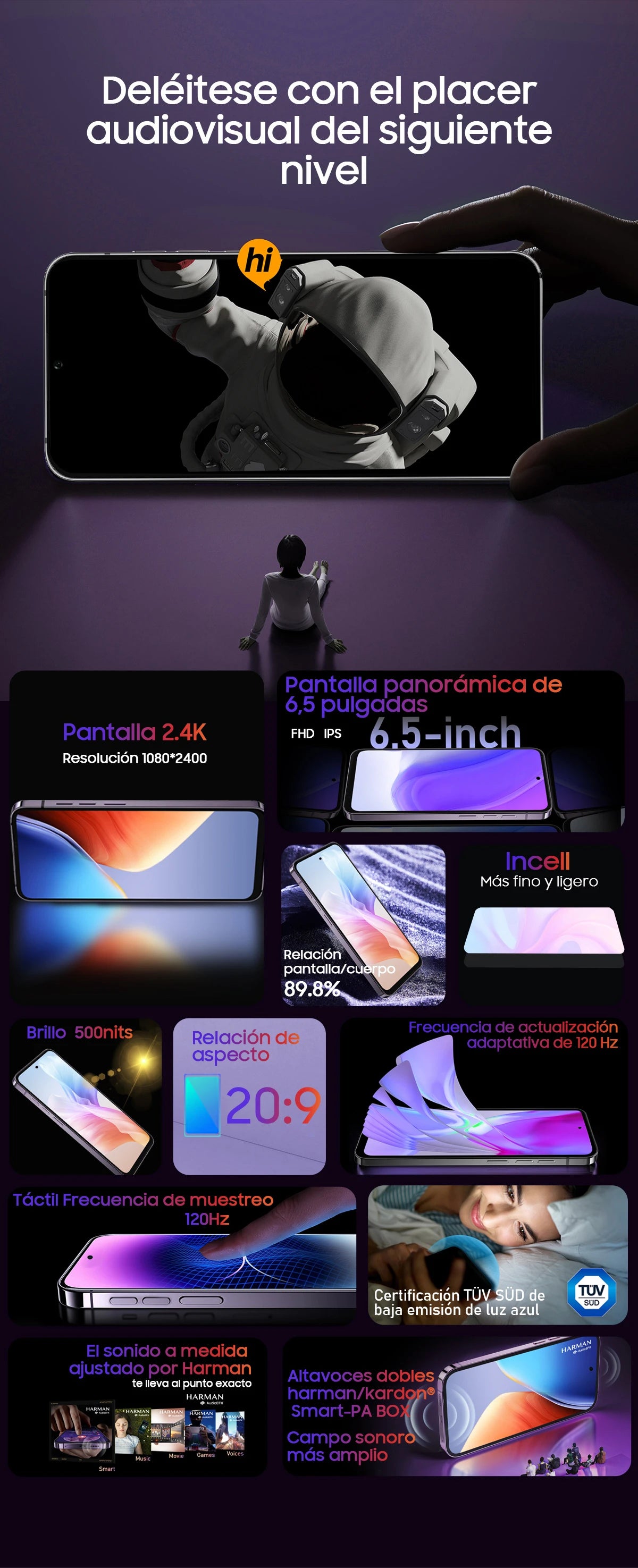 Blackview A96 Spanish visual