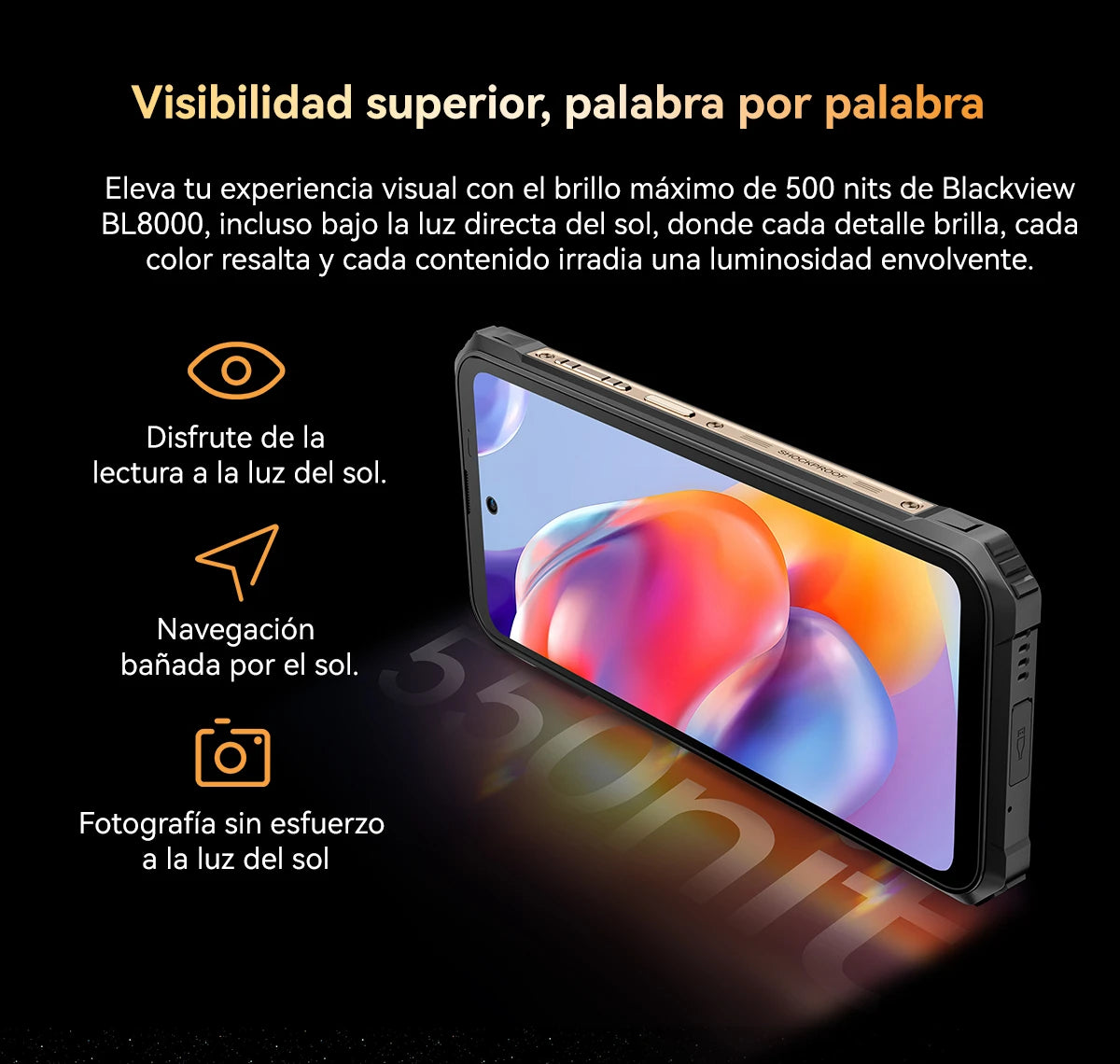 Blackview BL8800 Spanish details