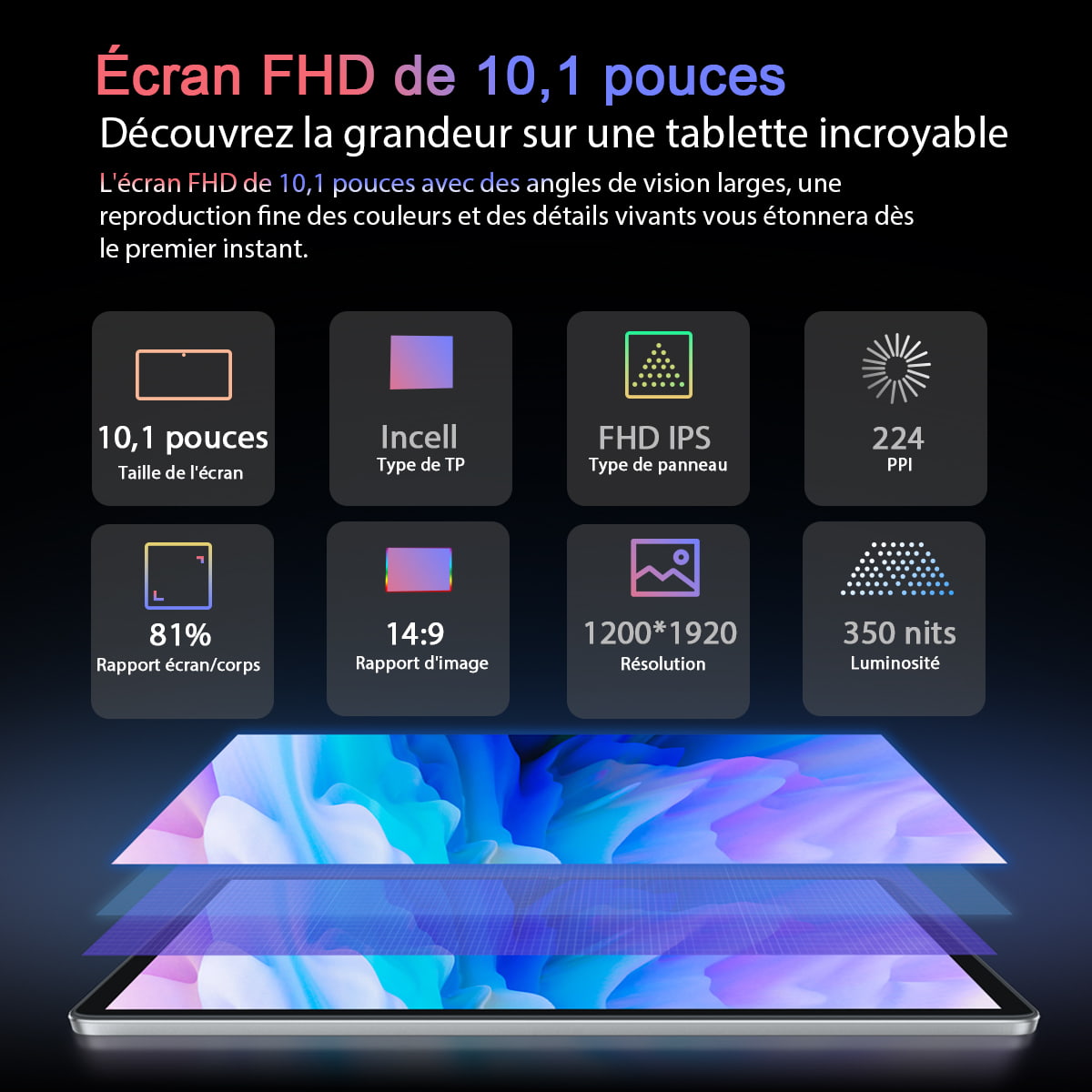 Blackview Tab 13 Pro french description