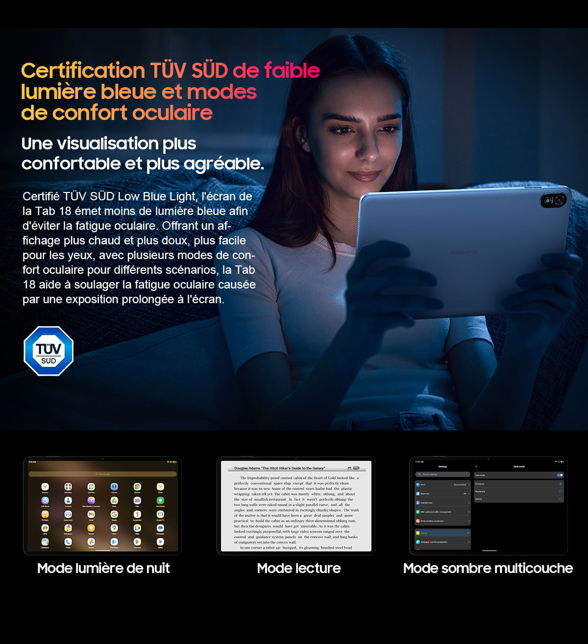Blackview Tab 18 French description