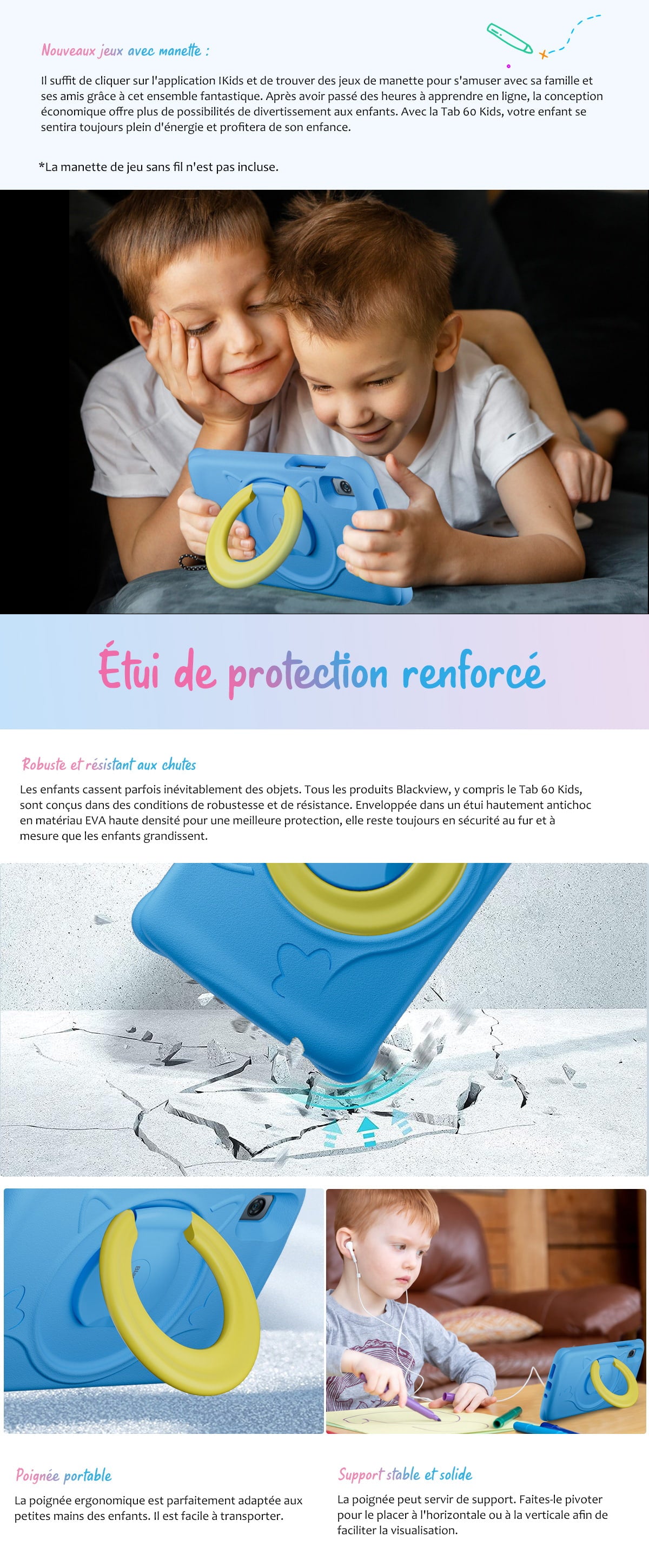 Blackview Tab 60 Kids french description