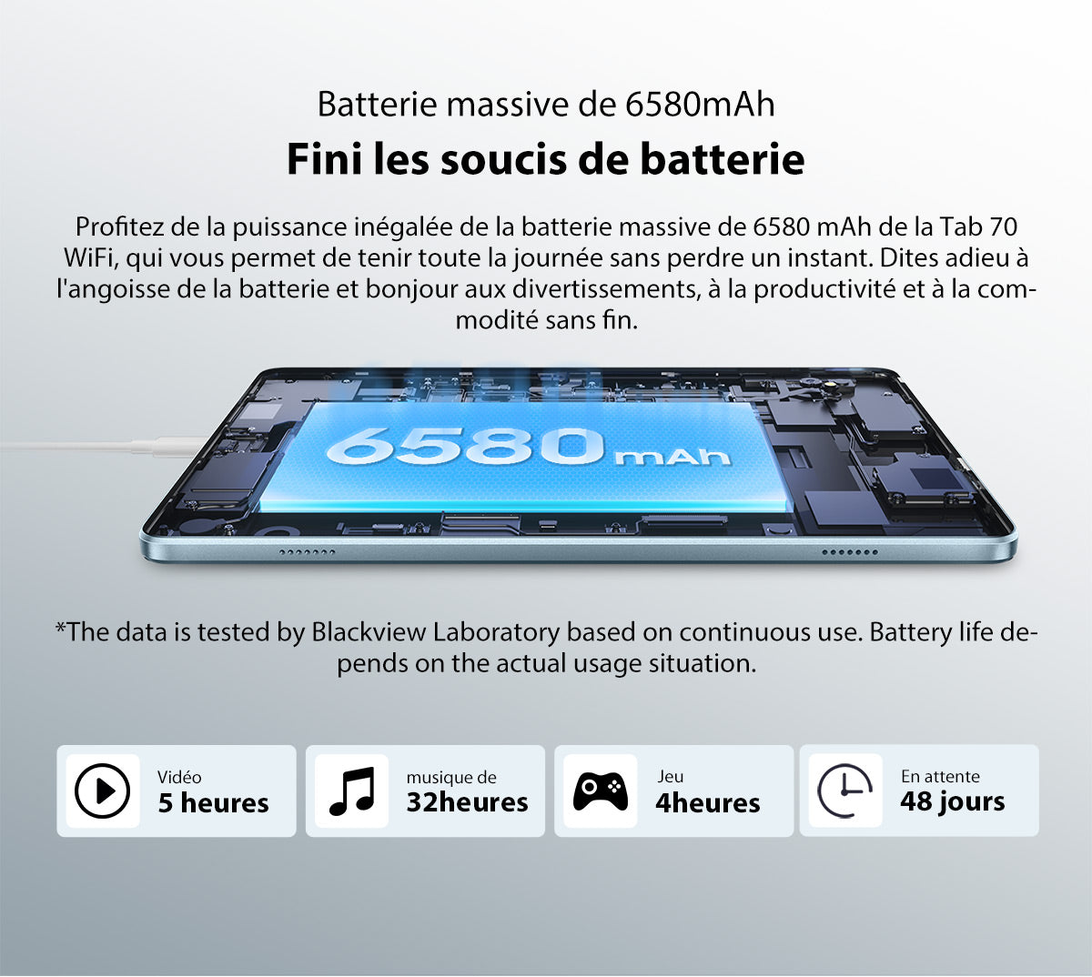 Blackview Tab 70 WIFI french description