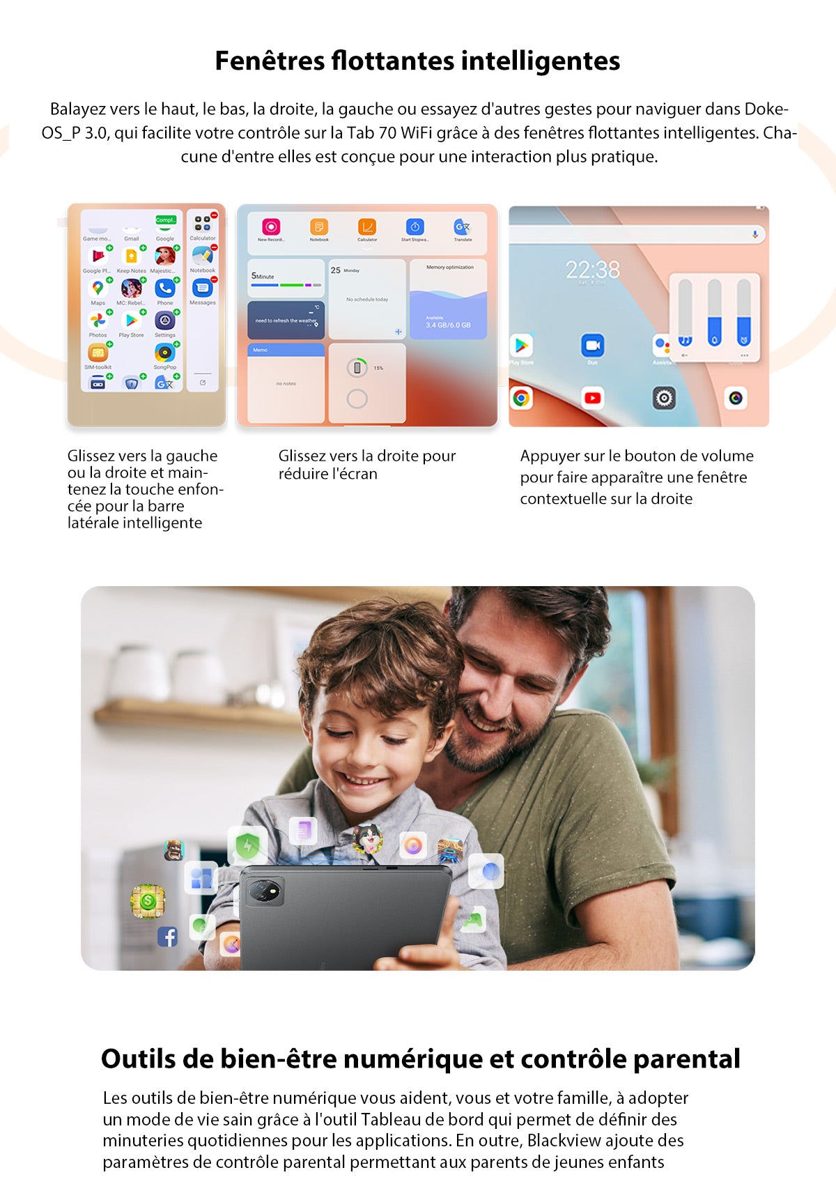 Blackview Tab 70 WIFI french description