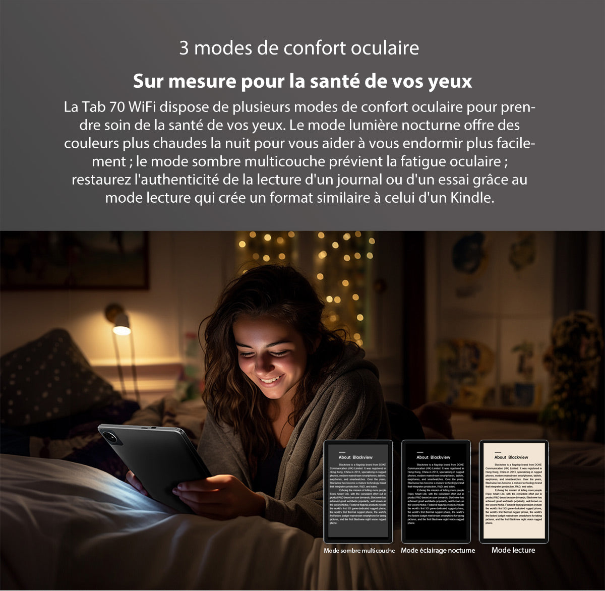 Blackview Tab 70 WIFI french description