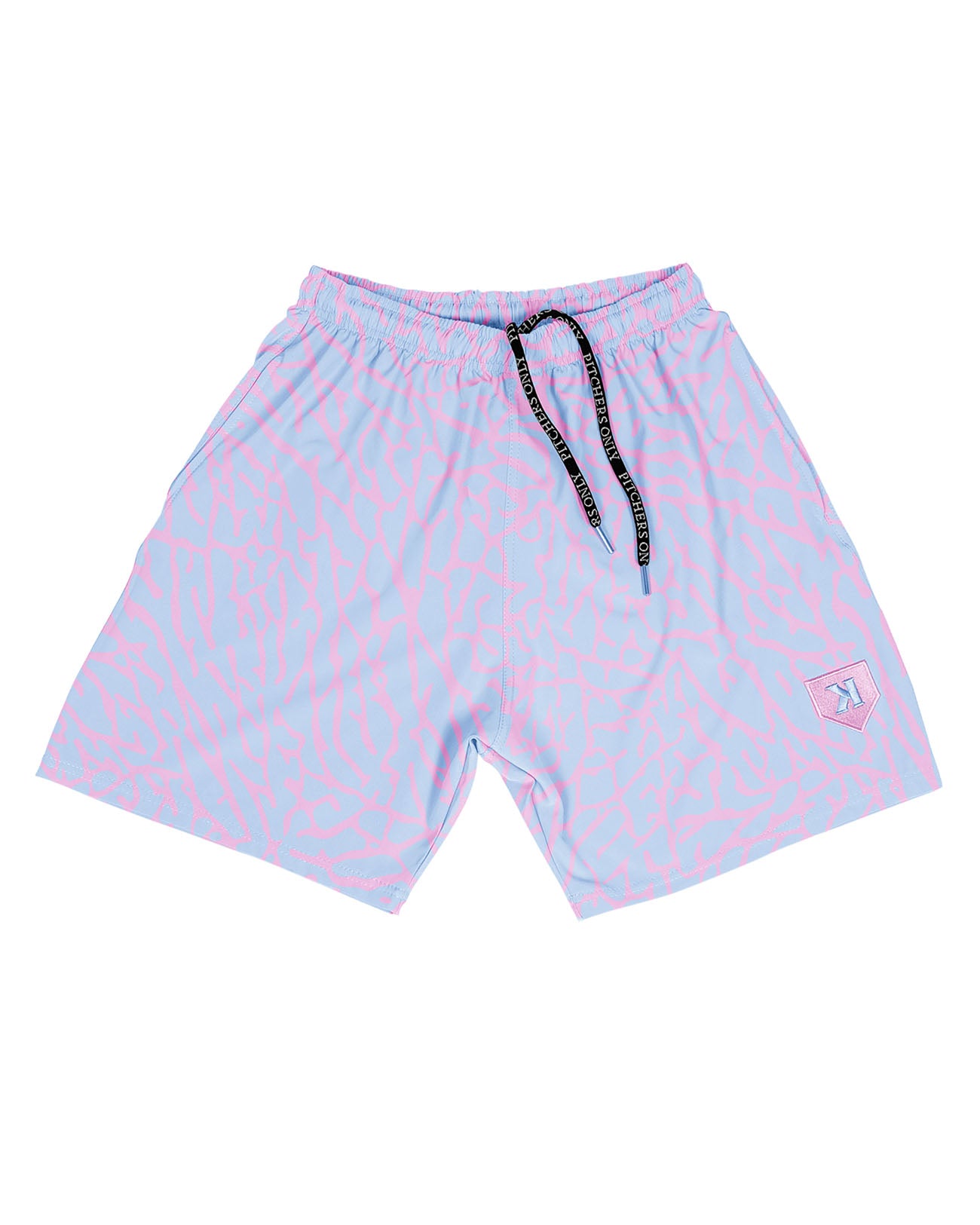 YOUTH Cotton Candy Elephant Print Training Shorts - Pitchers Only product image