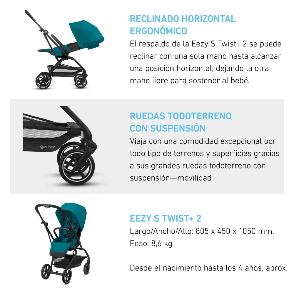 Coche de paseo Eezy S Twist Plus 2 Cybex - Cybex-MiniNuts expertos en coches y sillas de auto para bebé