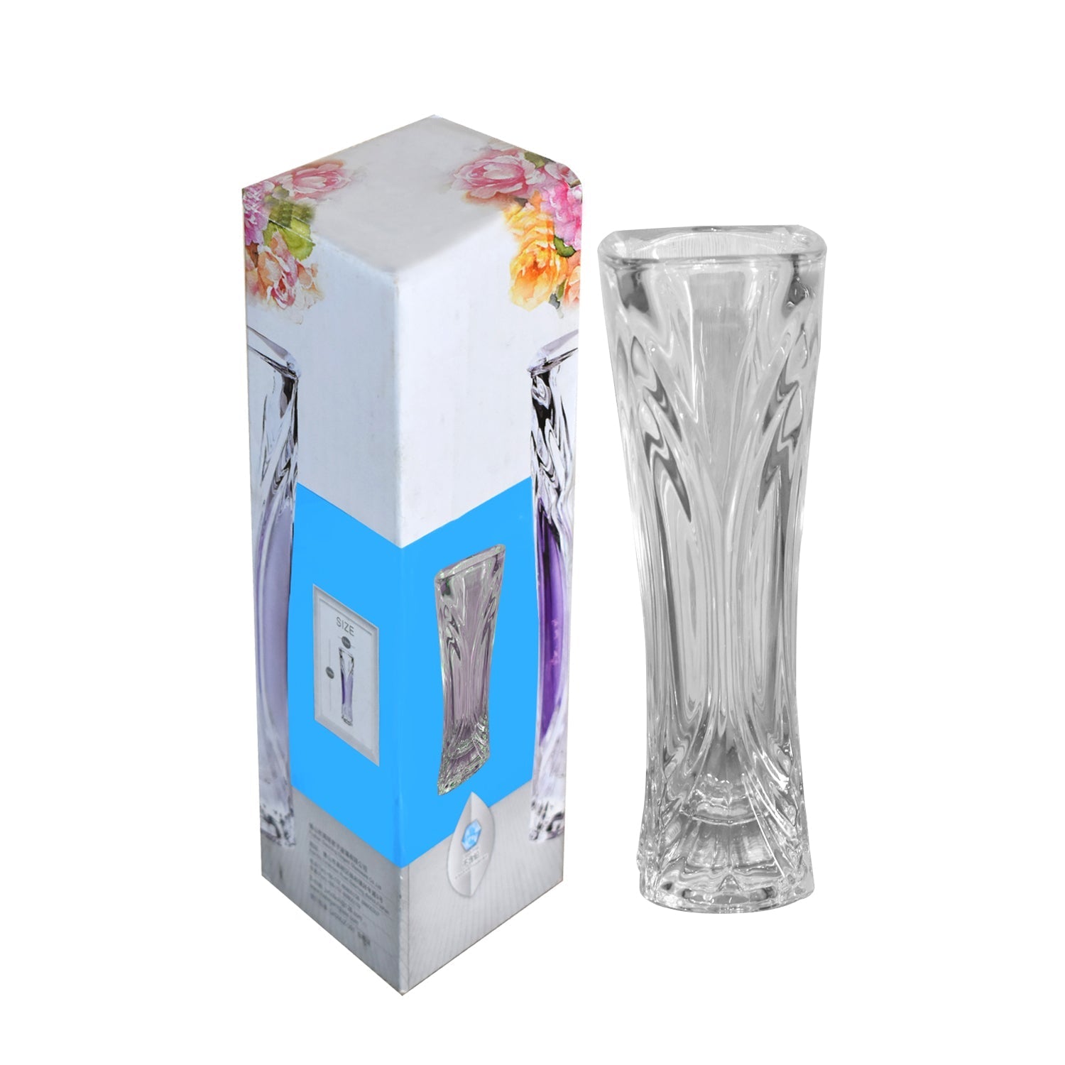 1851 Glass Flower Pot, Crystal Clear Vase for Living freeshipping - DeoDap