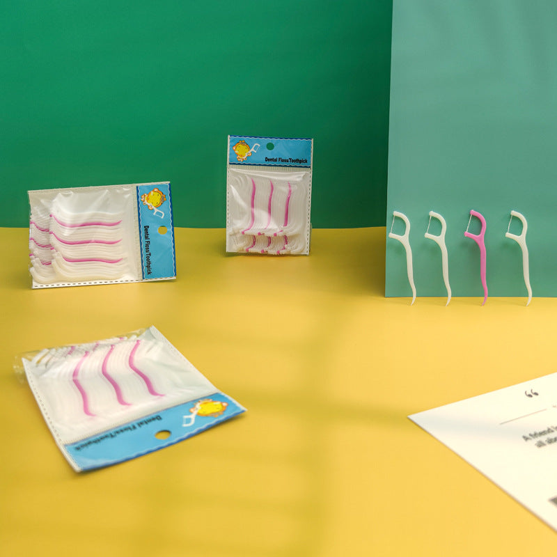 1096 Oral Care Dental Floss Toothpick Sticks freeshipping - DeoDap