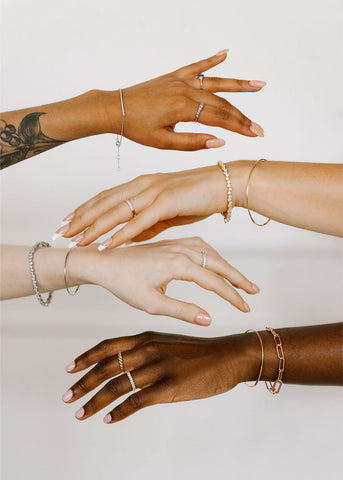 Looking for the perfect gift for her? These stackable bracelets go seamlessly with any outfit