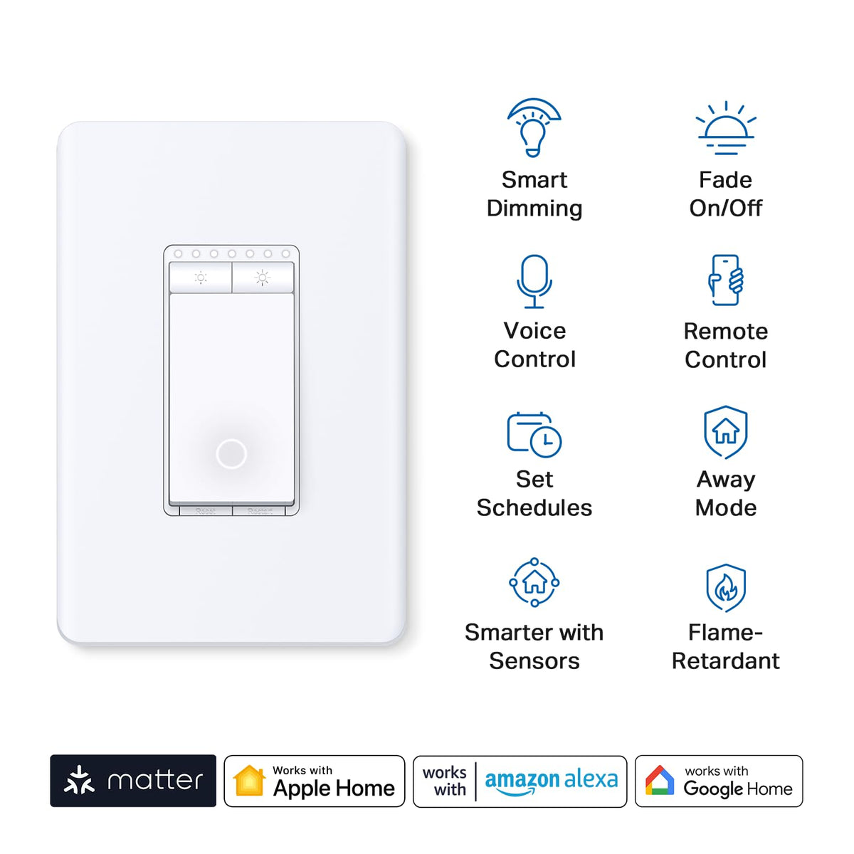  TP-Link Tapo - Bombillas inteligentes, 1100 lúmenes  (equivalente a 75 W), certificado Matter, bombilla WiFi de 16 M colores,  regulable, CRI>90, control de voz con Siri, Alexa y Google Assistant, A19 