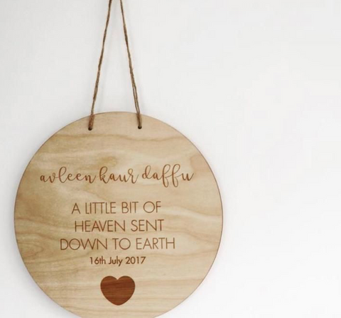 baby wall plaque