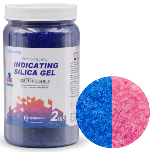 8LBS Indicating Silica Gel Beads (Blue to Pink) — Wisesorbent Store
