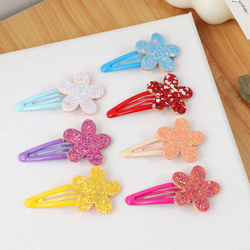 Back to school 2022 AVEURI Girls Candy Color Cute Elastic Hair Bands Set Flower Hair Ring Hair Clip Child Baby Ponytail Holder Headband Hair Accessories
