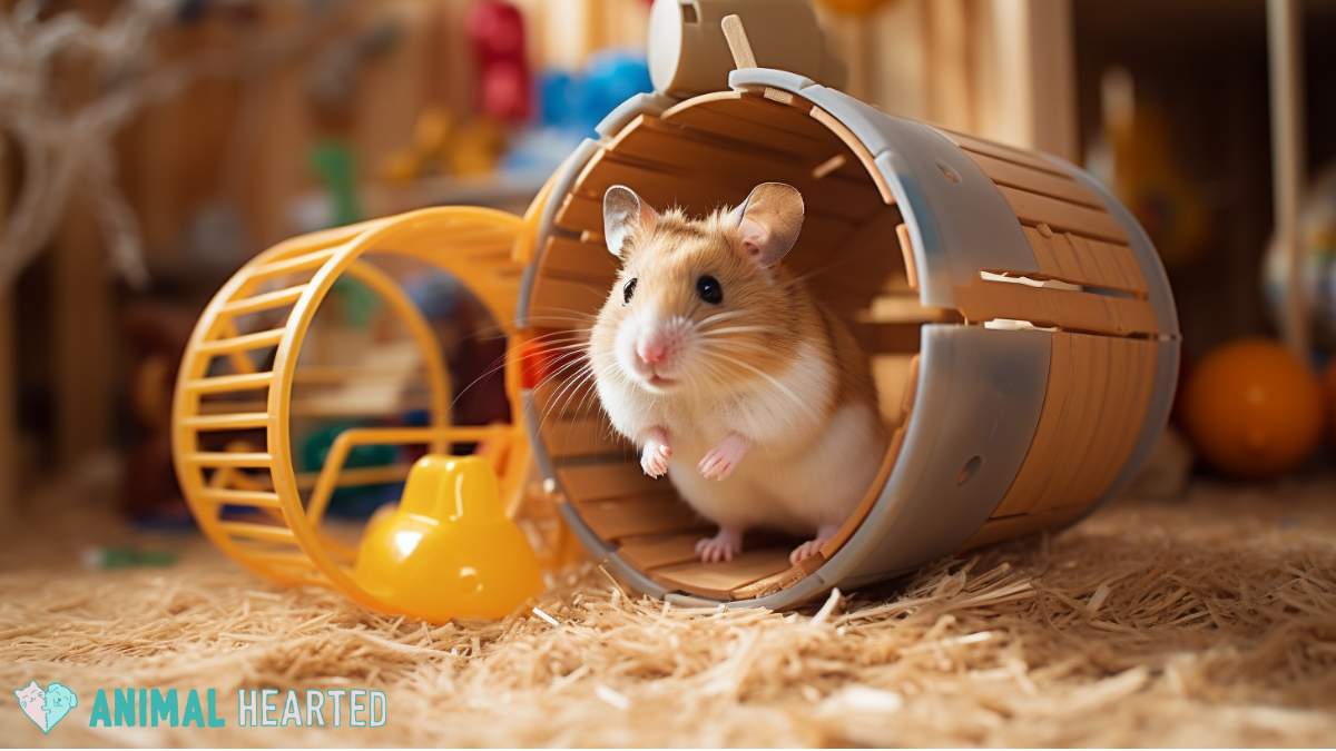 hamster inside play tube