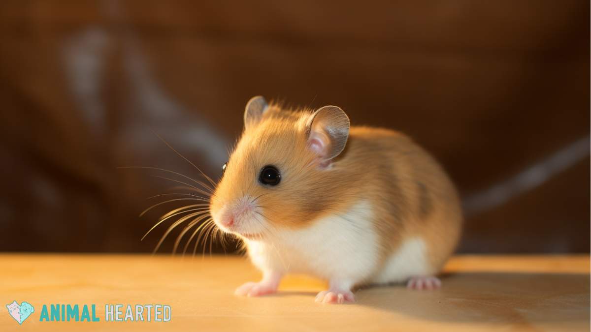 Syrian hamster on a table