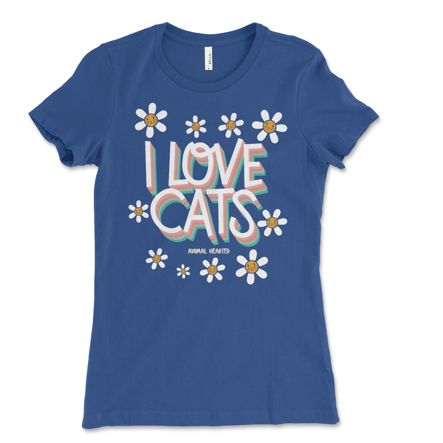 Women S I Love Cats Shirt Animal Hearted Apparel