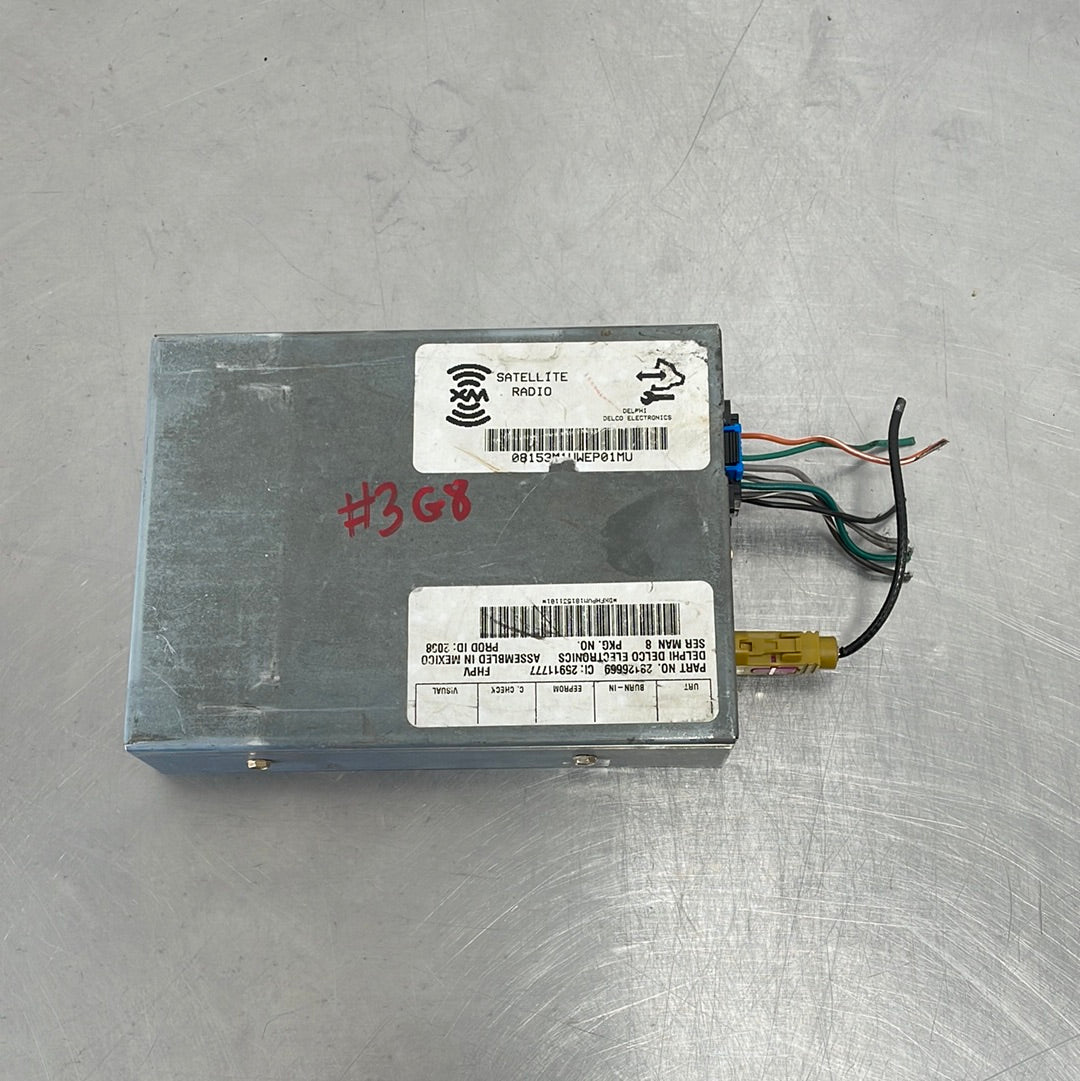 08-09 PONTIAC G8 SATELLITE RADIO MODULE USED OEM 28126669 #3 –  NextGenPartsPlace