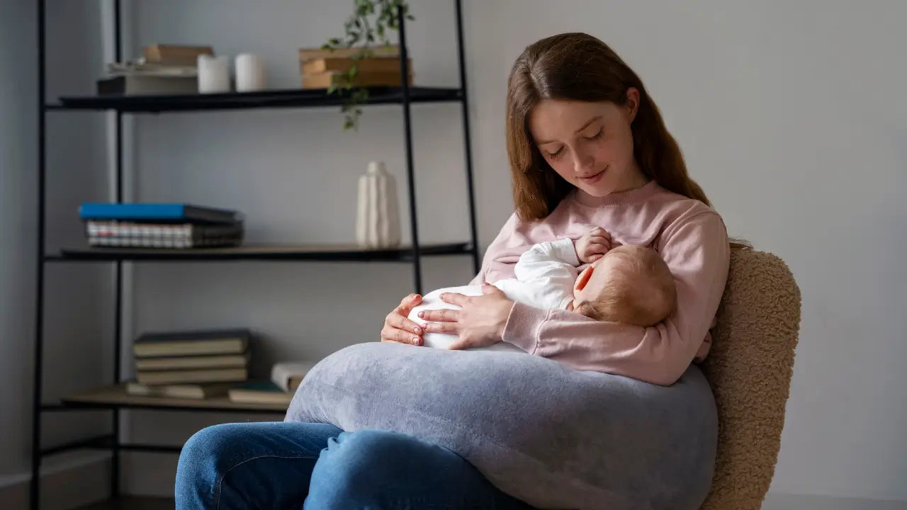 Reclined position to breastfeeding