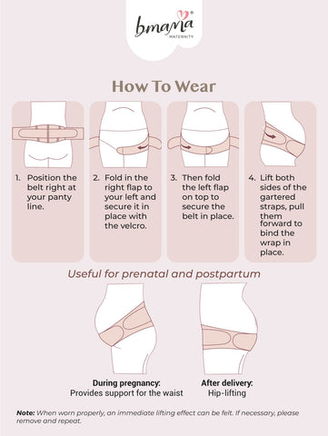 How To Wear Maternity Support Belt