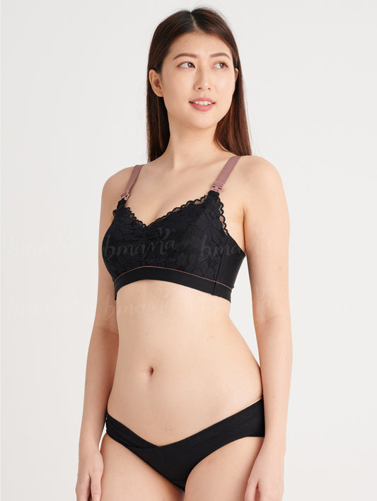 Crisscross Lace Nursing Sport Bra – Bmama Maternity