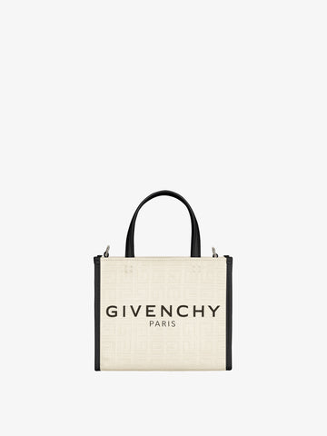 Beige G-Tote mini logo-print canvas tote bag, Givenchy