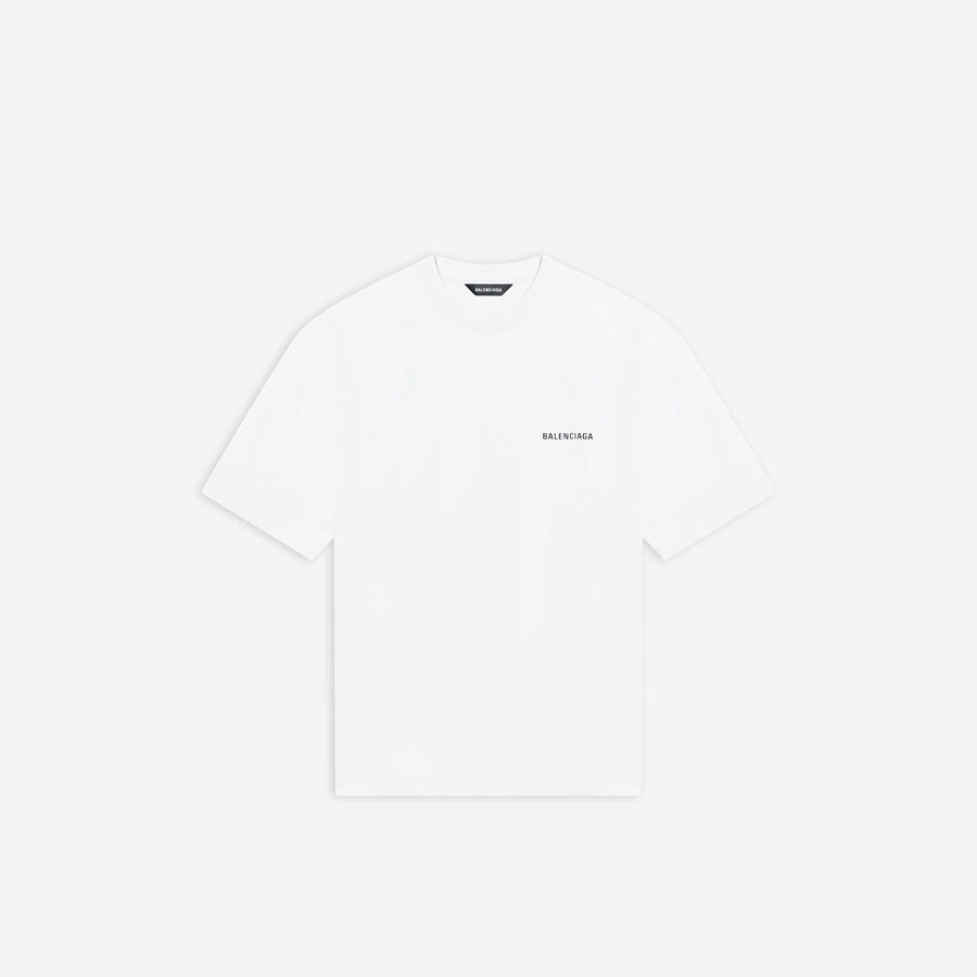 balenciaga logo medium fit t shirt