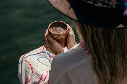 Woman holding Ceremonial Cacao