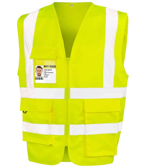 Hi Vis Safety Vest, Waistcoat Hi Viz Tabard- Yellow & Orange EN ISO 20471