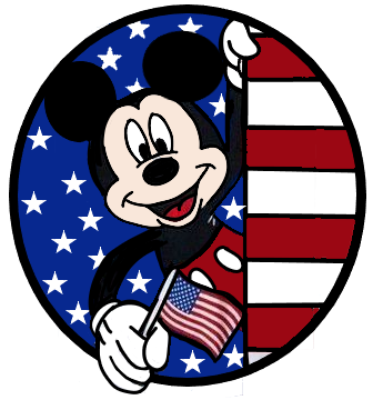 Personalized Minnie Mouse July 4th Us American Flag Red White Blue