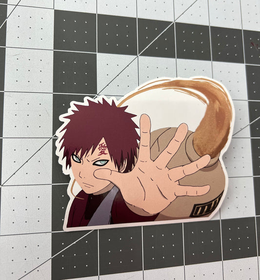 Naruto Gaara's Tattoo Symbol Love Kanji 愛 Sticker Vinyl Decal Waterproof!