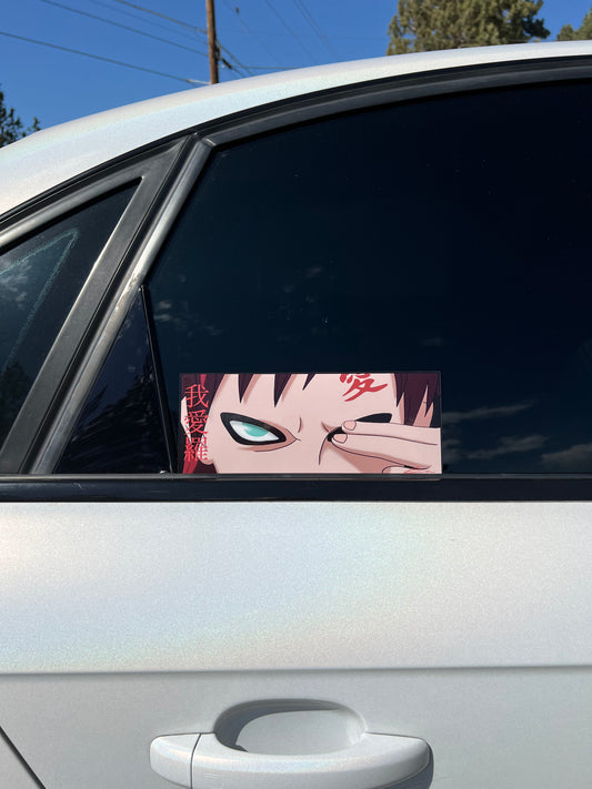 Gaara Symbol Naruto Vinyl Decal 6 in Waterproof Perfect for cars