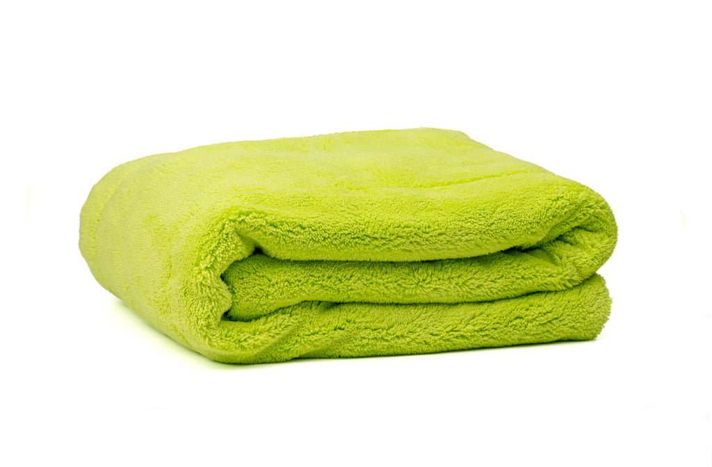 Plush Absorbent Non-Abrasive Microfiber Towel 16 x 16 inch Single - Green