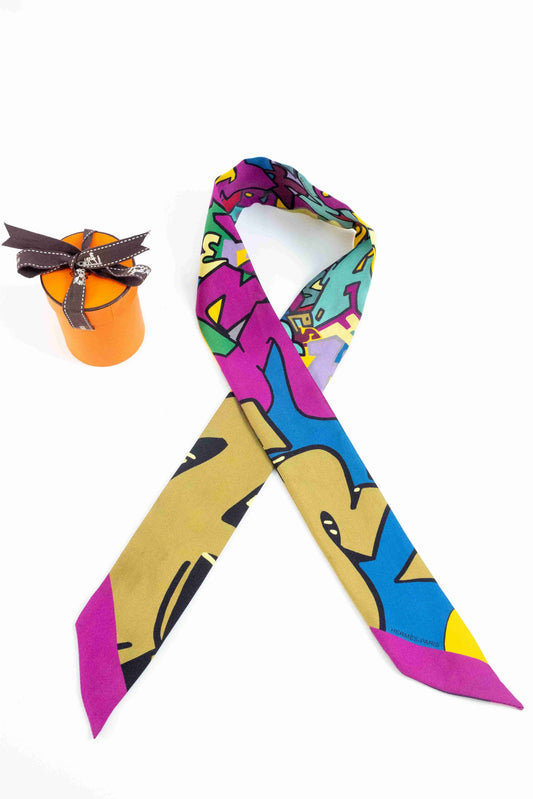 Logomania silk scarf Louis Vuitton Multicolour in Silk - 27925672