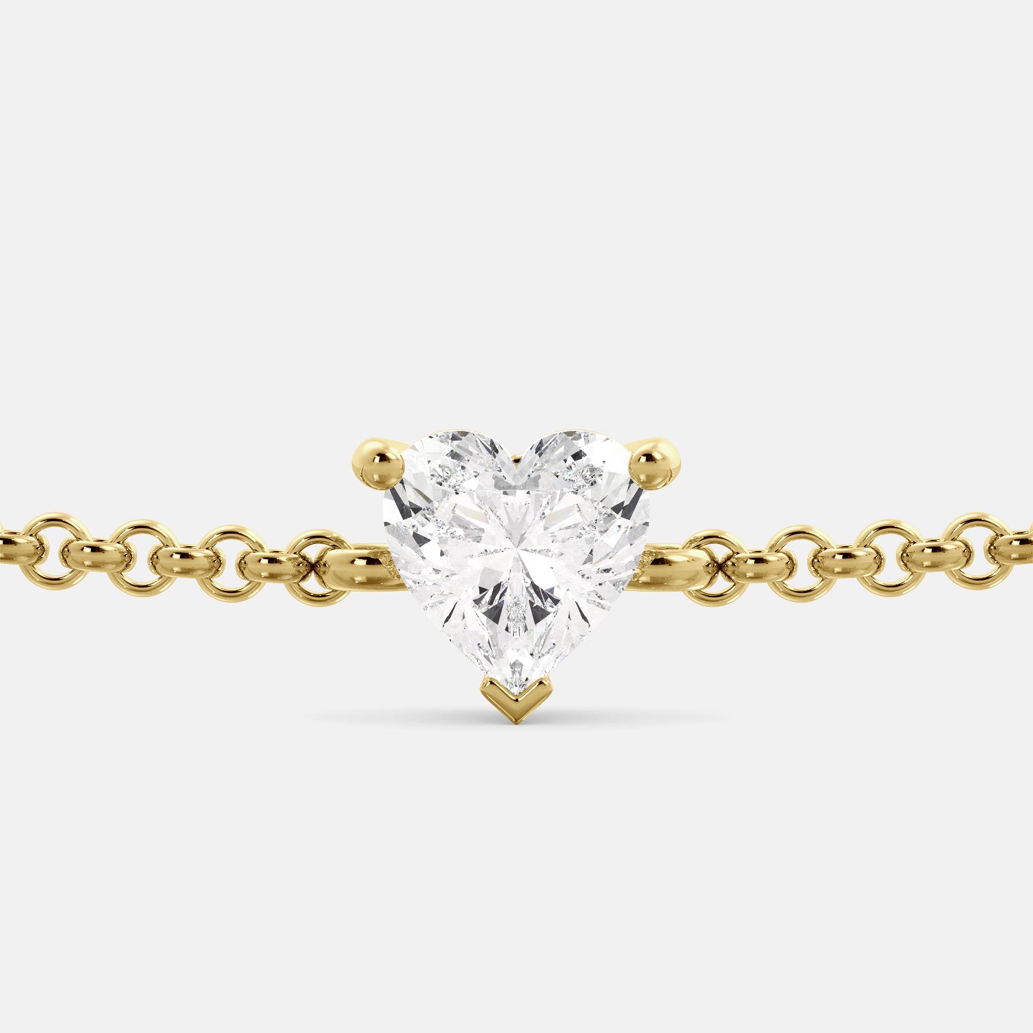 Heart Shape Diamond Bracelet